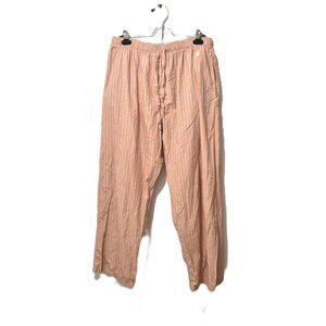 Polo Ralph Lauren Men’s Cotton Sleep Pants Salmon Color Striped Pajama   Heritag